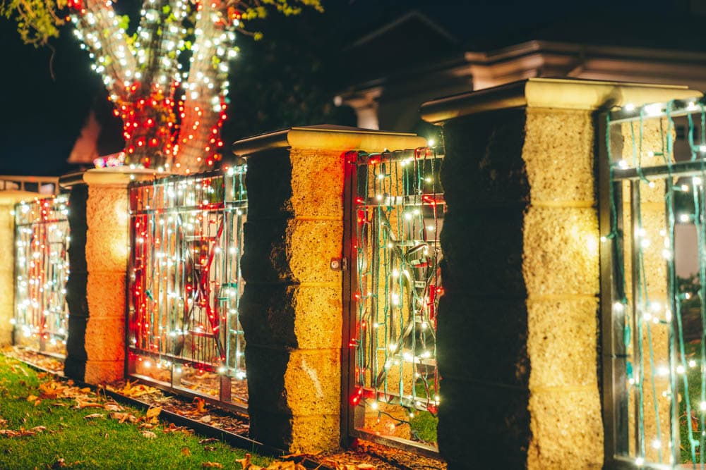 Large HLI holiday tree at a Southern California coastal hospitality property